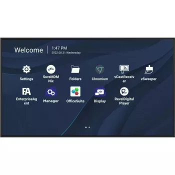 Viewsonic CDE7530 Signage Displejs 190.5 cm (75 colli) Wi-Fi 450 cd/m² 4K Ultra HD Melns Iebūvēts procesors Android 11