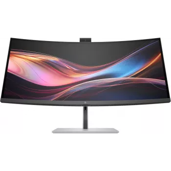HP Series 7 Pro 34 collu WQHD konferenču monitors - 734pm, 86,4 cm (34 inch), 3440 x 1440 pikseļi, Wide Quad HD, LCD, 5 ms, Melns, Sudrabs