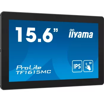 iiyama ProLite TF1615MC-B1 dators monitors 39,6 cm (15,6 collu) 1920x1080 pikseļi Full HD skārienekrāns Melns