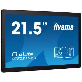 iiyama OTF2216MC-B1 21.5 inch (54.6 cm) Full HD LCD skārienekrāns, melns
