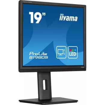 iiyama ProLite B1980S-B1 datora monitors 48,3 cm (19 collas) 1280 x 1024 pikseļi VGA LED Melns