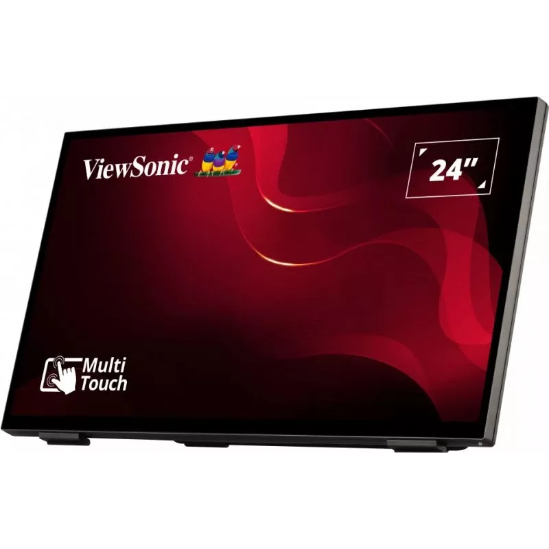 Viewsonic TD2465 interaktīvais displejs 61 cm (24 inch) LED 250 cd/m² Full HD melns ar skārienekrānu