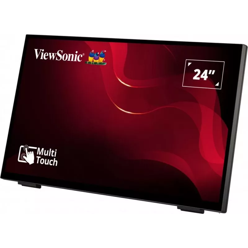 Viewsonic TD2465 interaktīvais displejs 61 cm (24 inch) LED 250 cd/m² Full HD melns ar skārienekrānu