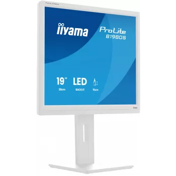 iiyama ProLite B1980S-W1 datora monitors 48,3 cm (19 inch) 1280 x 1024 SVGA LED balts