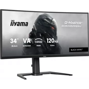 iiyama G-MASTER GCB3482WQSU-B1 Black Hawk 34 inch izliekts monitors, UWQHD, 120Hz, 0.6ms, HDR400