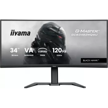 iiyama G-MASTER GCB3482WQSU-B1 Black Hawk 34 inch izliekts monitors, UWQHD, 120Hz, 0.6ms, HDR400