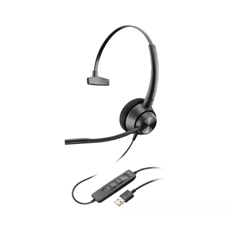 HP Poly EncorePro 310 Monaural USB-A austiņas TAA