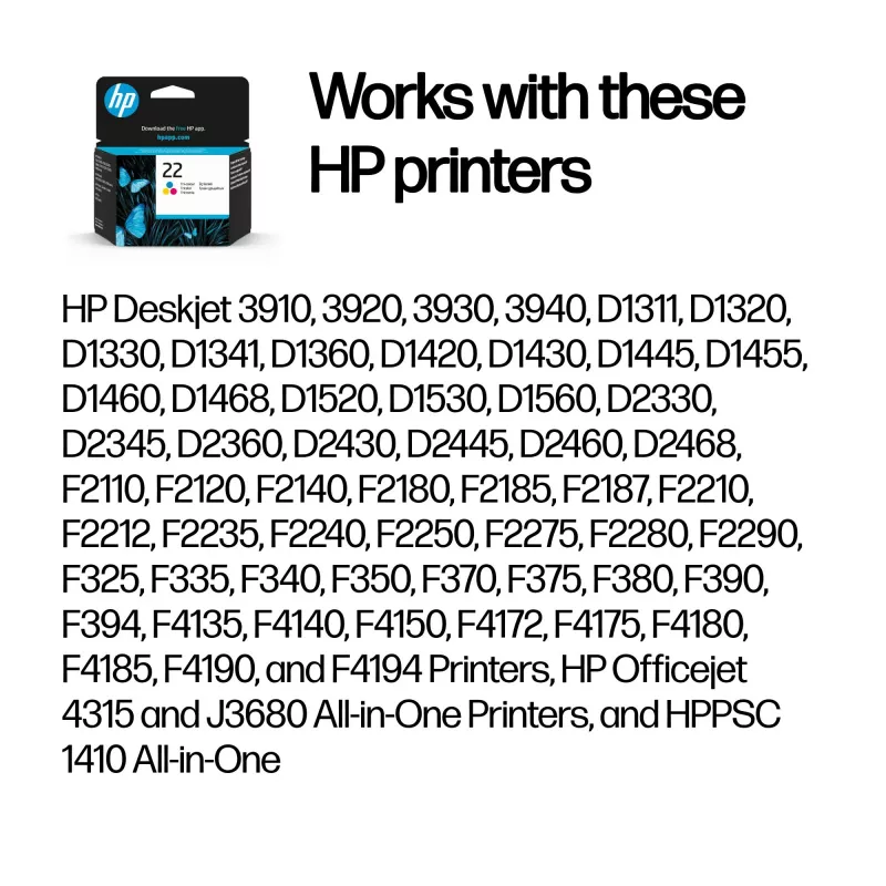 Tintes kasetne HP C9352AE Color No.22 5ml