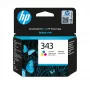 HP 343 oriģinālā trīskrāsu tintes kasetne