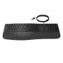 HP 485 Comfort vadu tastatūra, pilna izmēra, USB, membrānas slēdži, ar plaukstas balstu