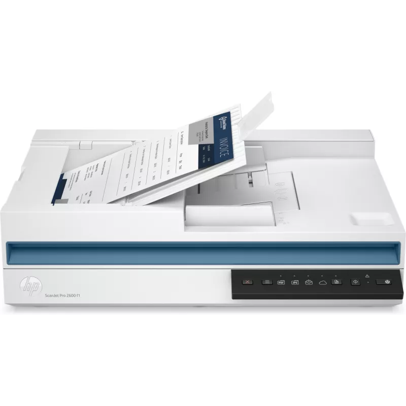HP ScanJet Pro 2600 f1 Plakanvirsmas un ADF skeneris 600 x 600 DPI A4 Balts