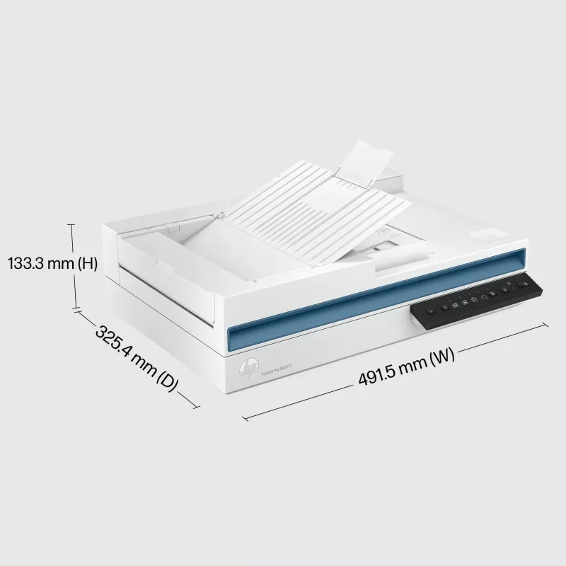 HP ScanJet Pro 2600 f1 Plakanvirsmas un ADF skeneris 600 x 600 DPI A4 Balts