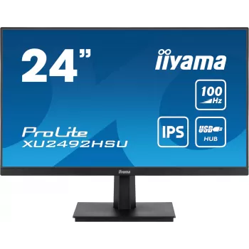 iiyama ProLite XU2492HSU-B6 monitors 60.5 cm (23.8 collas) 1920 x 1080 pikseļi Full HD LED Melns