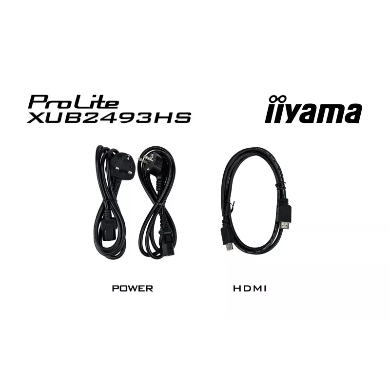 iiyama ProLite XUB2493HS-B6 monitors 60.5 cm (23.8 collas) 1920 x 1080 pikseļi Full HD LED Melns