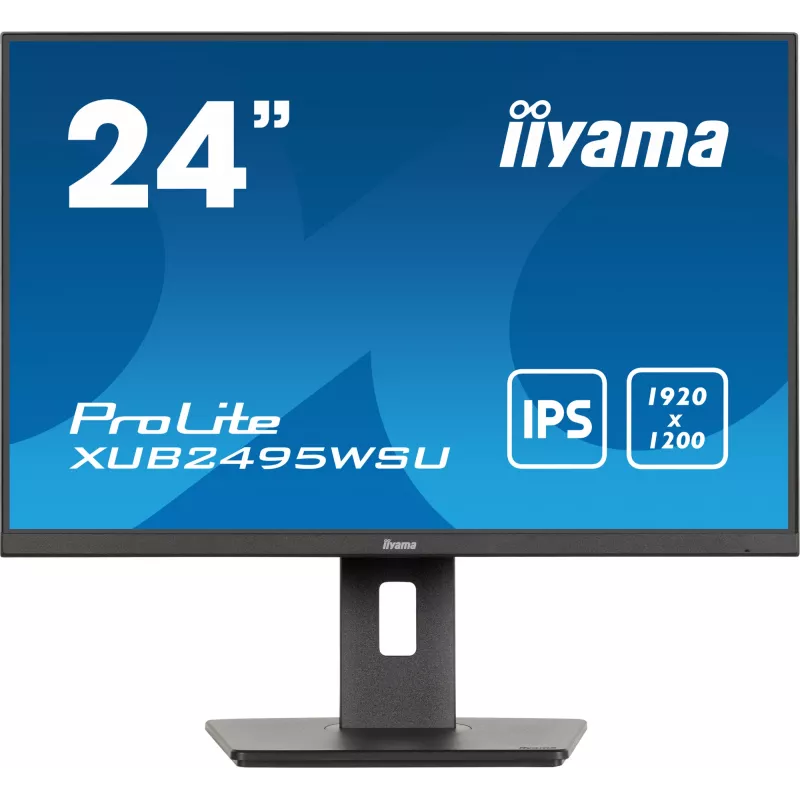 iiyama ProLite XUB2495WSU-B7 dators 61.2 cm (24.1 collu) 1920 x 1200 pikseļi WUXGA LED melns