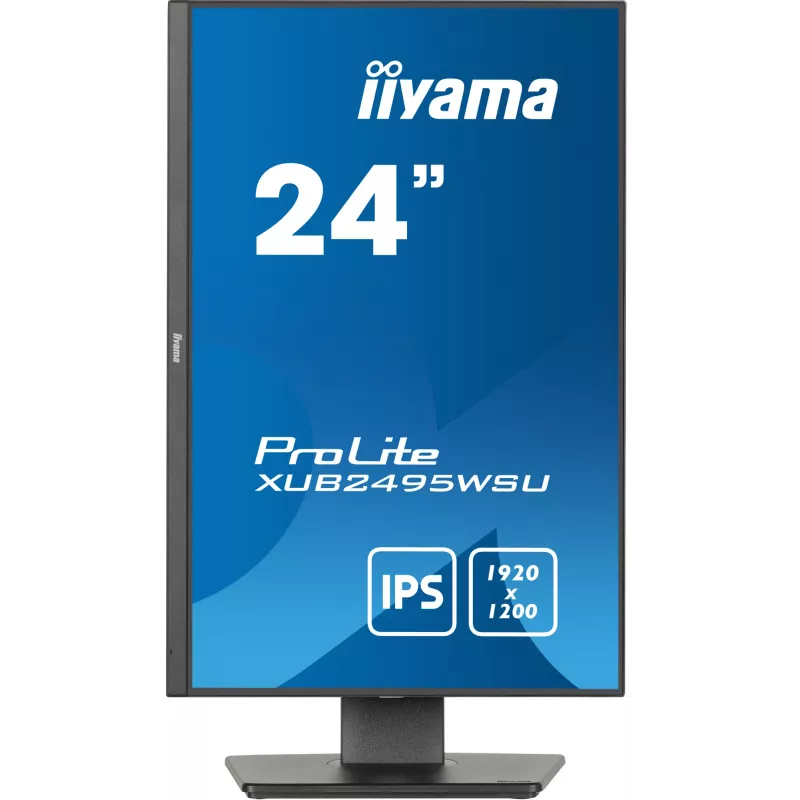 iiyama ProLite XUB2495WSU-B7 dators 61.2 cm (24.1 collu) 1920 x 1200 pikseļi WUXGA LED melns
