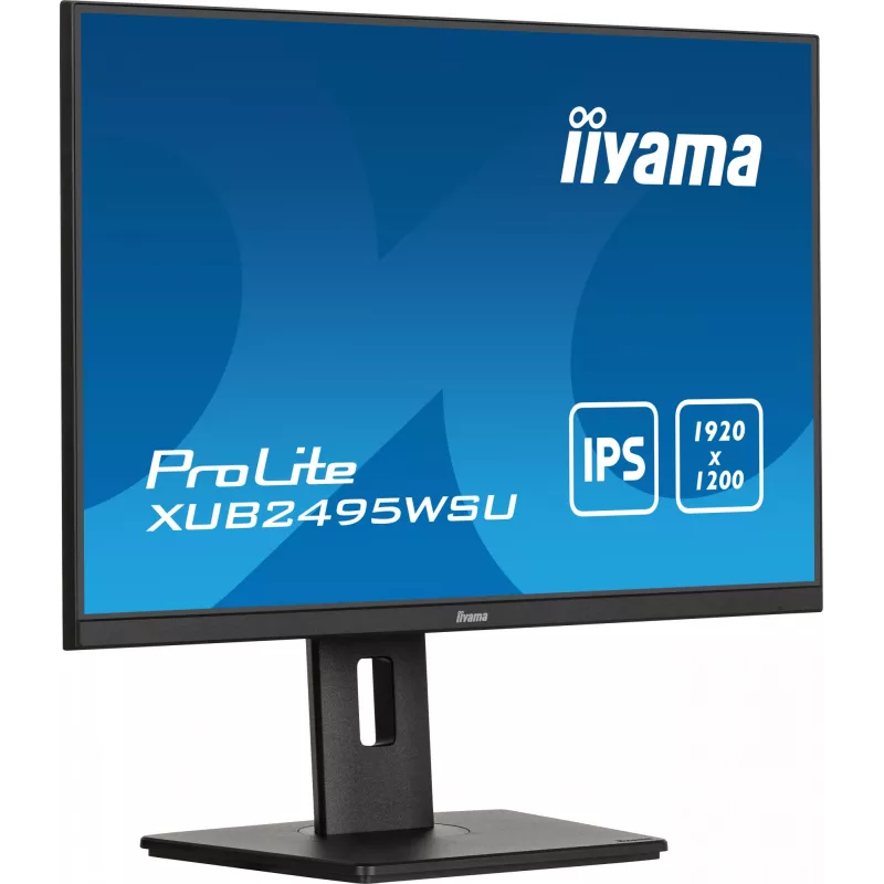 iiyama ProLite XUB2495WSU-B7 dators 61.2 cm (24.1 collu) 1920 x 1200 pikseļi WUXGA LED melns