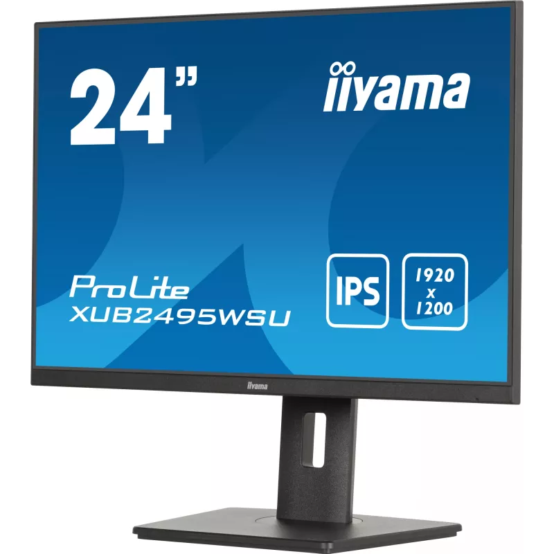 iiyama ProLite XUB2495WSU-B7 dators 61.2 cm (24.1 collu) 1920 x 1200 pikseļi WUXGA LED melns