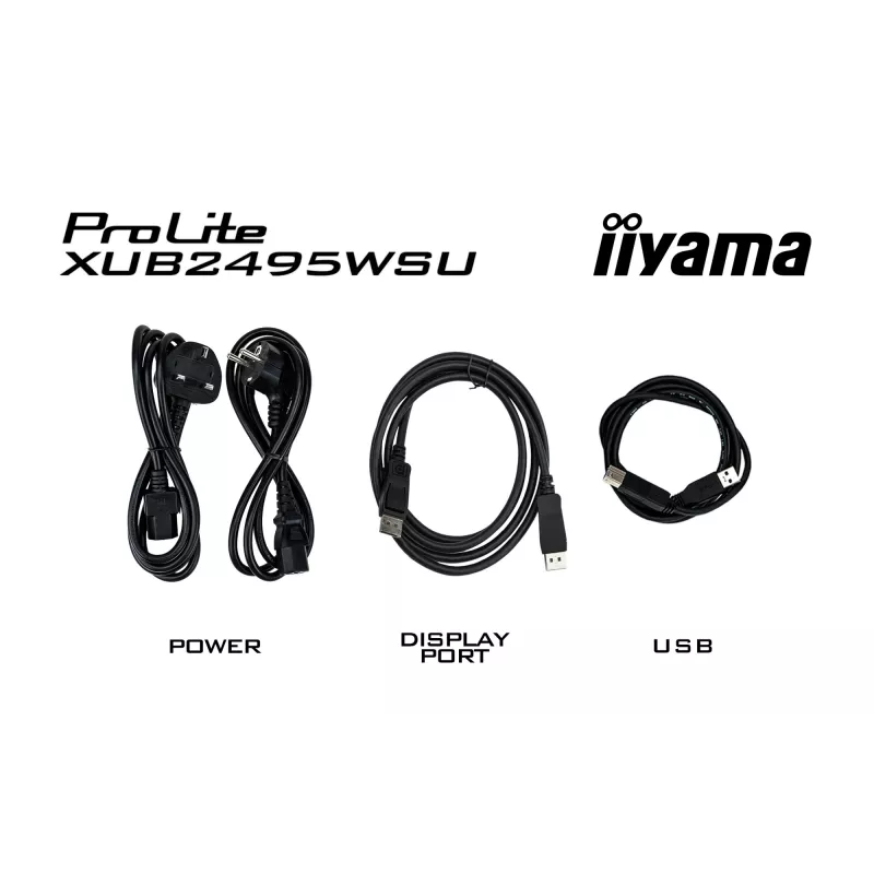 iiyama ProLite XUB2495WSU-B7 dators 61.2 cm (24.1 collu) 1920 x 1200 pikseļi WUXGA LED melns