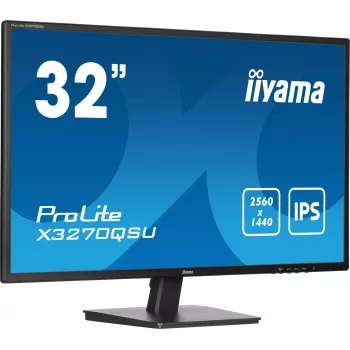 iiyama ProLite X3270QSU-B1 dators monitors 80 cm (31,5 collas) 2560 x 1440 pikseļi Wide Quad HD LED Melns