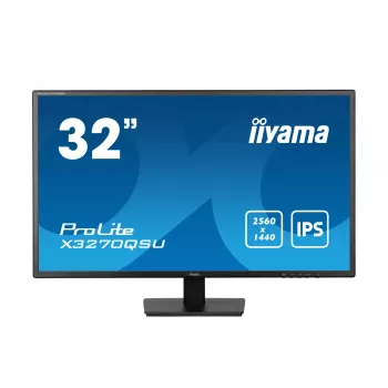 iiyama ProLite X3270QSU-B1 dators monitors 80 cm (31,5 collas) 2560 x 1440 pikseļi Wide Quad HD LED Melns