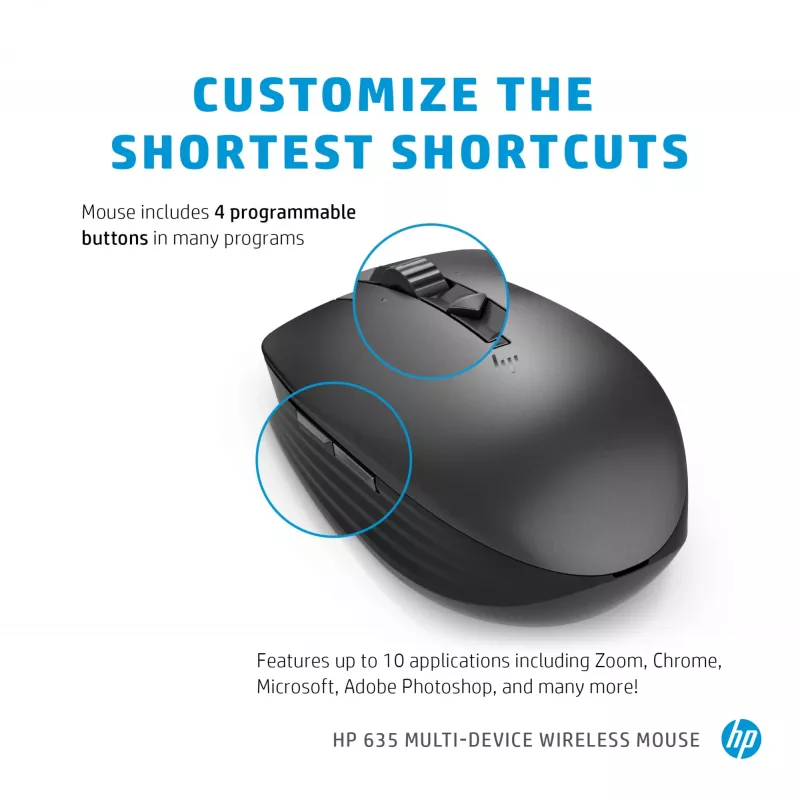Pele HP 635 Multi-Device Wireless RF + Bluetooth