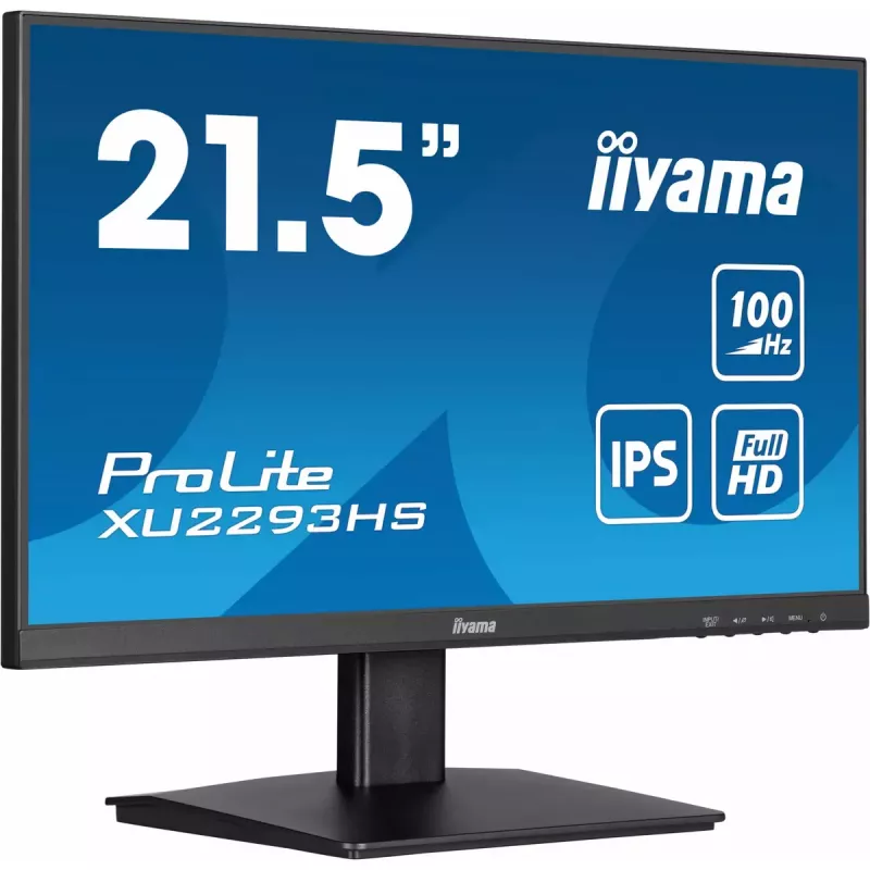 iiyama ProLite XU2293HS-B6 monitors 54.6 cm (21.5 collas) 1920 x 1080 pikseļi Full HD LED Melns