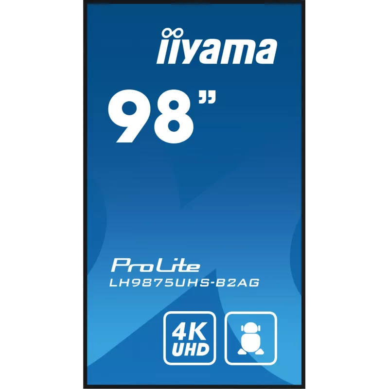 Digitālās izkārtnes plakanpanelis iiyama LH9875UHS-B2AG 97.5 collu LED 4K Ultra HD 3840 x 2160