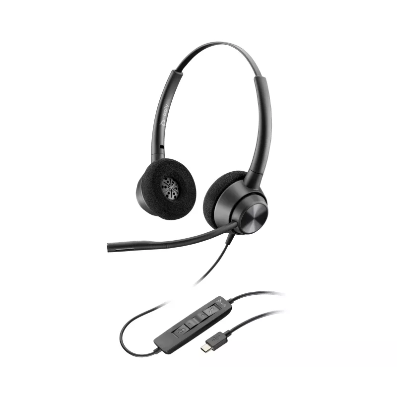 HP Poly EncorePro 320 Stereo USB-C austiņas ar mikrofonu TAA