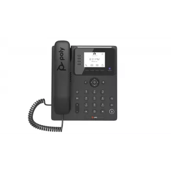 Galda IP tālrunis Poly HP CCX 350 Microsoft Teams, PoE atbalsts, biznesa mediju tālrunis
