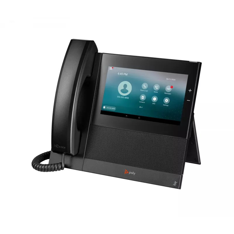 HP Poly CCX 600 biznesa mediju telefons ar atvērto SIP un PoE atbalstu