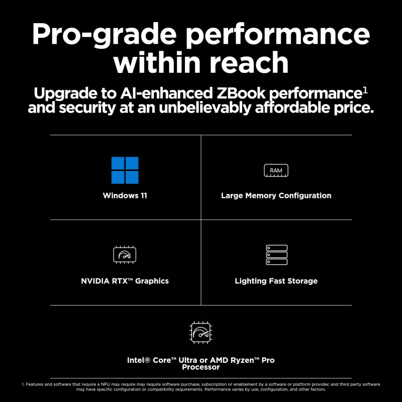 HP ZBook Power G11 mobilā darbstacija, 16 collu WQXGA, Intel Core Ultra 7 155H, 32 GB DDR5, 1 TB SSD, NVIDIA RTX A1000, Wi-Fi 6E, Windows 11 Pro