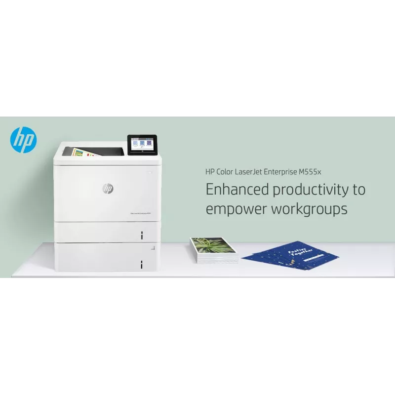 HP Color LaserJet Enterprise M555x, lāzerkrāsu printeris, A4, 38 lpp/min, duplekss