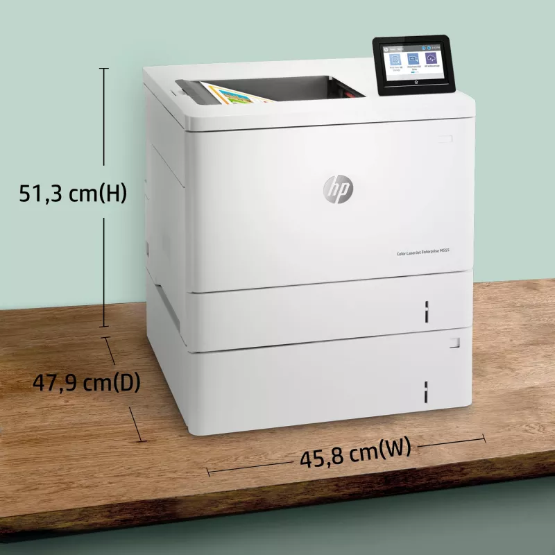 HP Color LaserJet Enterprise M555x, lāzerkrāsu printeris, A4, 38 lpp/min, duplekss