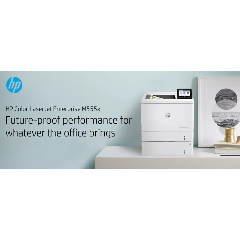 HP Color LaserJet Enterprise M555x, lāzerkrāsu printeris, A4, 38 lpp/min, duplekss