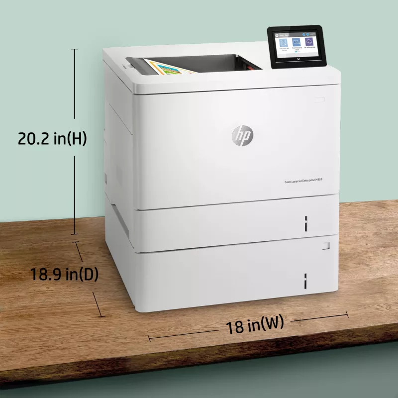 HP Color LaserJet Enterprise M555x, lāzerkrāsu printeris, A4, 38 lpp/min, duplekss