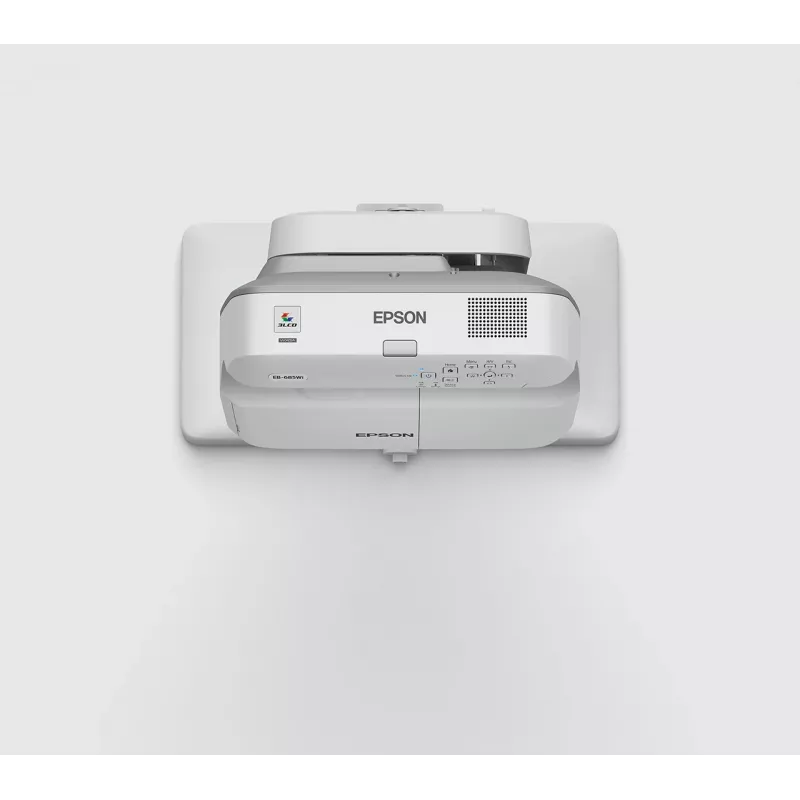 Epson EB-685W īsa fokusa projektors 3500 ANSI lūmeni 3LCD WXGA (1280x800) Balts, Pelēks
