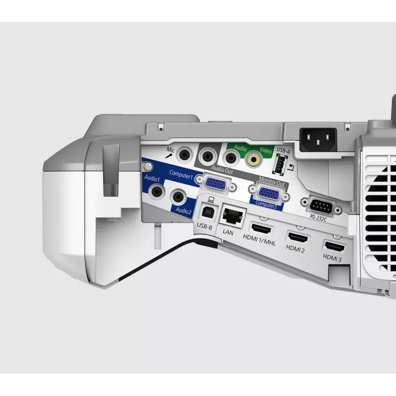 Epson EB-685W īsa fokusa projektors 3500 ANSI lūmeni 3LCD WXGA (1280x800) Balts, Pelēks