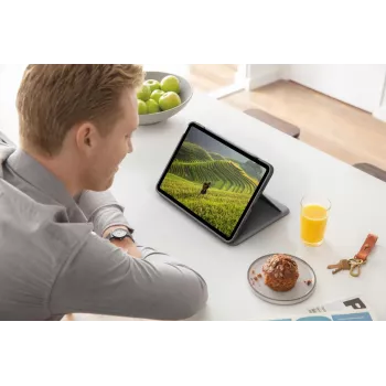 LOGITECH Folio Touch aizmugurgaismota tastatūra ar skārienpaliktni Oxford Grey iPad Air (4. paaudze) Deutsch Qwertz
