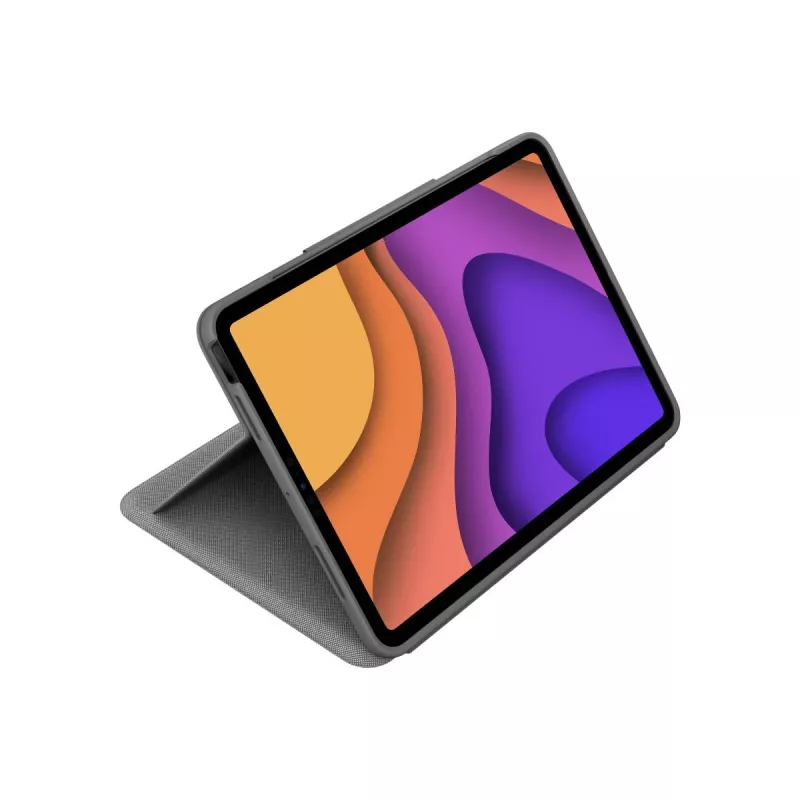 LOGITECH Folio Touch aizmugurgaismota tastatūra ar skārienpaliktni Oxford Grey iPad Air (4. paaudze) Deutsch Qwertz