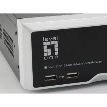 LevelOne NVR-1332 4-baiļu tīkla video ierakstītājs H265 32 kanāli 3840x2160