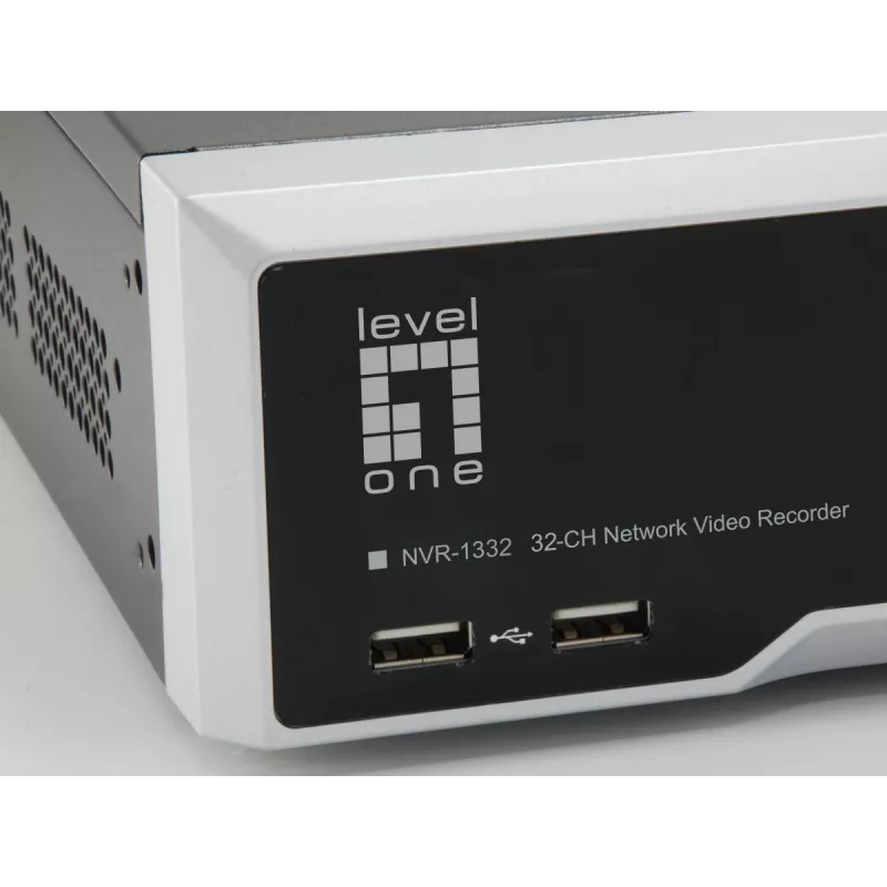 LevelOne NVR-1332 4-baiļu tīkla video ierakstītājs H265 32 kanāli 3840x2160