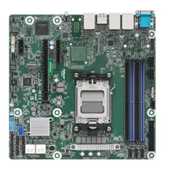 Mātesplate ASRock B650D4U micro ATX servera AMD B650 Express Socket AM5 DDR5, 4x DIMM, 32 GB, 2x LAN, IPMI, 4x SATA III, M.2