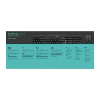 LOGITECH MK540 Advanced bezvadu tastatūras un peles komplekts - AZERTY (Beļģijas)