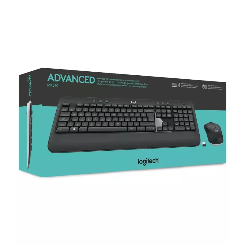 LOGITECH MK540 Advanced bezvadu tastatūras un peles komplekts - AZERTY (Beļģijas)