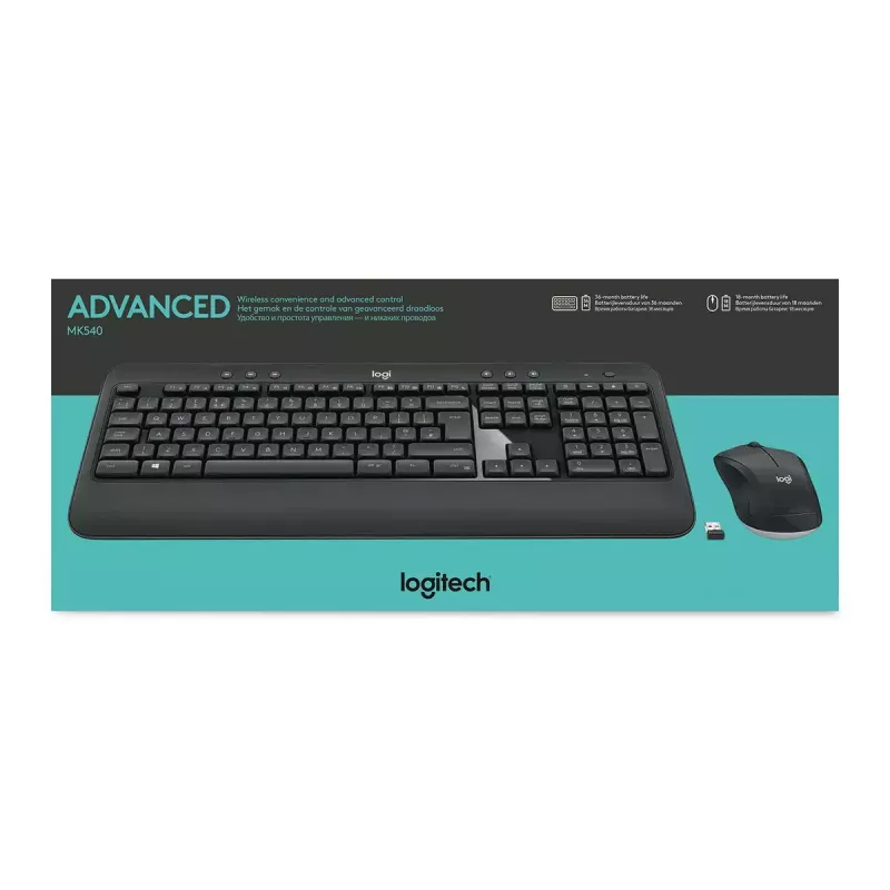 LOGITECH MK540 Advanced bezvadu tastatūras un peles komplekts - AZERTY (Beļģijas)