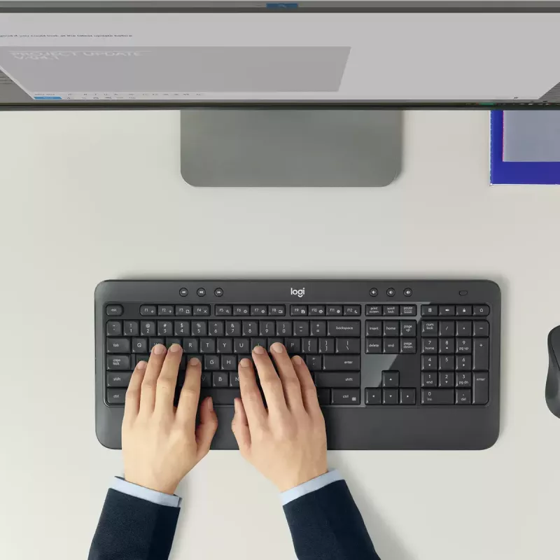 LOGITECH MK540 Advanced bezvadu tastatūras un peles komplekts - AZERTY (Beļģijas)