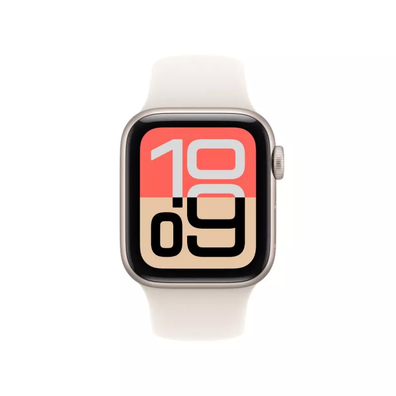 APPLE Watch SE 3 GPS 40mm Starlight Aluminium Korpus ar Sporta Siksniņu M/L - Starlight