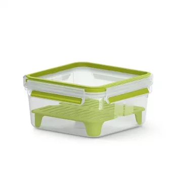 EMSA CLIP & GO XL pusdienu trauks 1.3 L zaļš, caurspīdīgs 1 gab.