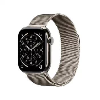 APPLE Watch Series 11 GPS + Cellular 42mm dabīga titāna korpuss ar dabīgu Milānas cilpu